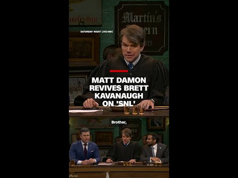 Matt Damon revives Brett Kavanaugh in third ‘SNL’ stint