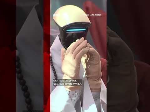 Robot becomes Buddhist monk during ceremony in Seoul. #Robot #BBCNews