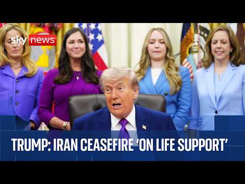 Iran ceasefire ‘on life support’, says Donald Trump at White House event