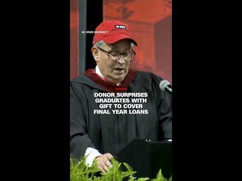Donor surprises graduates with gift to cover final year loans