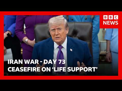 US President Donald Trump says Iran ceasefire is on ‘massive life support’ | BBC News
