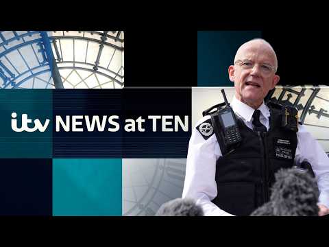 Watch ITV News at Ten LIVE as Met chief says he doesn’t have resources to keep Jewish people safe