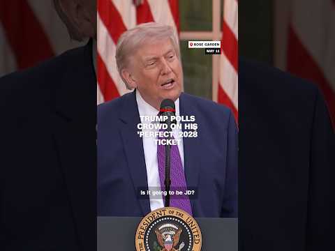 Trump polls crowd on his ‘perfect’ 2028 ticket