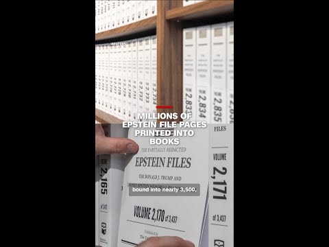 Millions of Epstein file pages printed into books