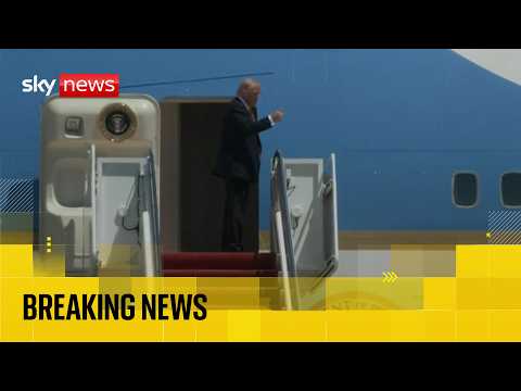 Donald Trump boards Air Force One to fly to China for Xi Jinping meeting | Watch live
