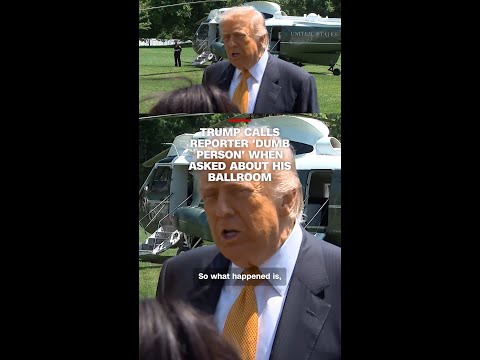 Trump calls reporter ‘dumb person’ when asked about his ballroom