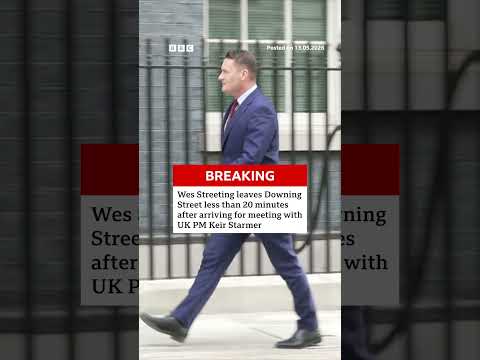 Wes Streeting leaves Downing Street less than 20 minutes after meeting with Keir Starmer. #BBCNews