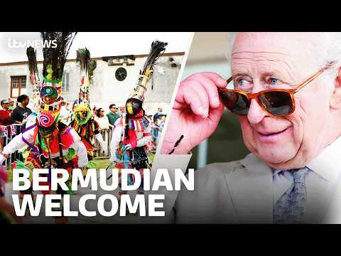 Watch as King Charles greeted by dancers in Bermuda