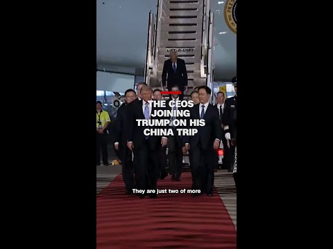 Trump heads to China with some of America’s biggest CEOs