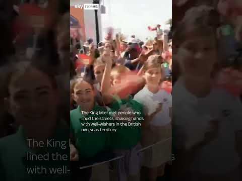 King Charles greets well-wishers in Bermuda