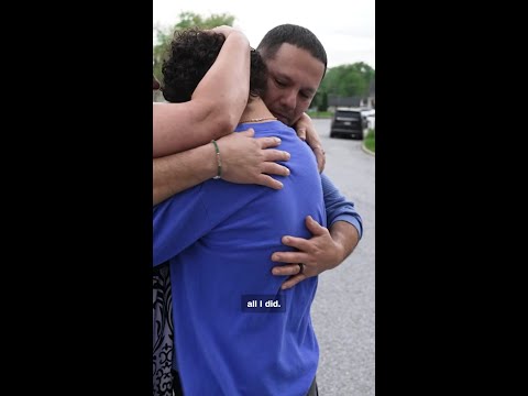 First hugs after months in ICE detention