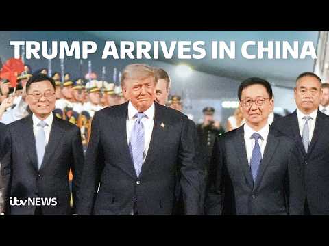US President lands in Beijing for hotly anticipated talks