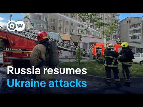 Deadly Russian drone attacks on Ukraine resume after ceasefire ends | DW News
