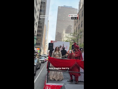 Indian wedding shuts down NYC’s 5th Ave