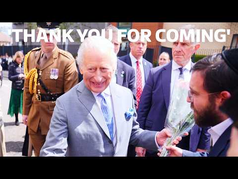 King Charles greeted by cheers at scene of antisemitic attack