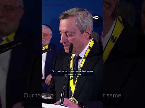Mario Draghi awarded 2026 Charlemagne Prize | DW News