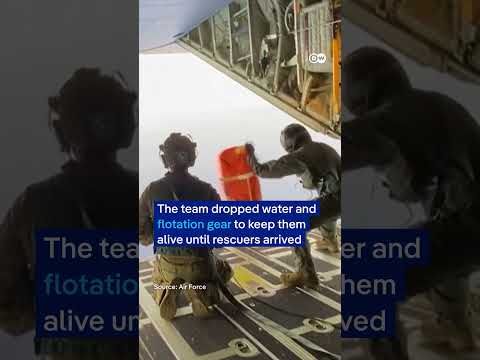 US Air Force rescues survivors after plane crash at sea | DW News