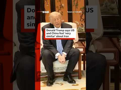 Donald Trump says US and China feel ‘very similar’ about Iran. #BBCNews