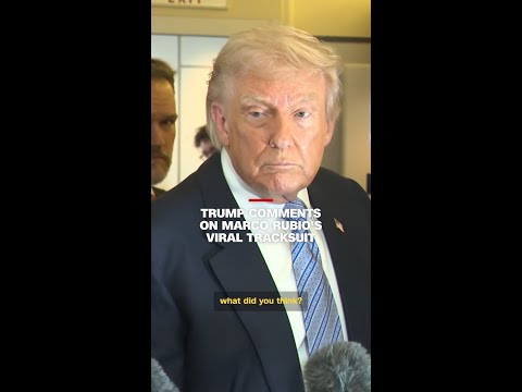 Trump comments on Marco Rubio’s viral tracksuit