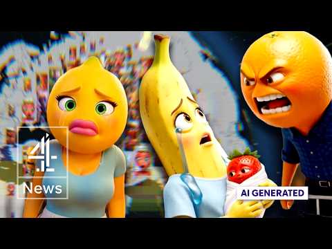 Are AI-generated fruit dramas linked to manosphere ideas?
