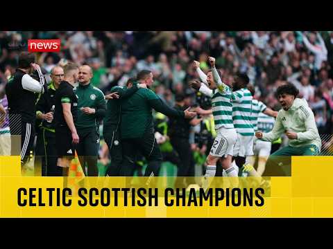 BREAKING: Agony for Hearts as Celtic claim SPL title after VAR and pitch invasion drama