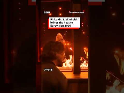 Finland’s ‘Liekinheitin’ brings the heat to Eurovision 2026. #BBCNews