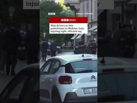 Man drives car into pedestrians in Italy, injuring eight. #Modena #Italy #BBCNews