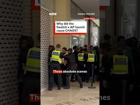 Why did the Swatch x Audemars Piguet launch cause chaos? #Swatch #AudemarsPiguet #BBCNews