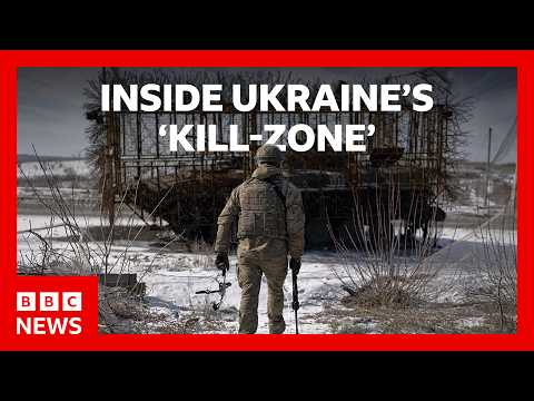 Inside the ‘kill-zone’ on Ukraine’s front line | BBC News