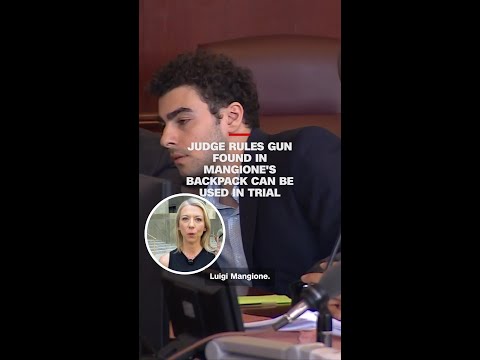 Judge rules gun found in Mangione’s backpack can be used in trial