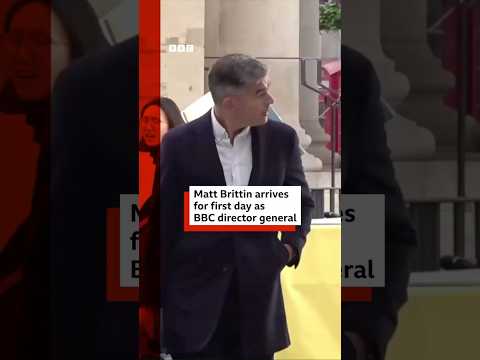 Matt Brittin arrives for first day as BBC director general. #BBC #DirectorGeneral #BBCNews