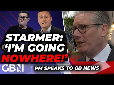 ‘I’m NOT walking away!’ Keir Starmer DEFIANTLY tells GB News he will see off Burnham and Streeting