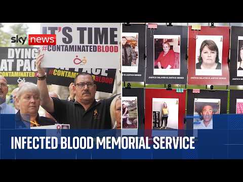 National memorial service for victims of infected blood scandal