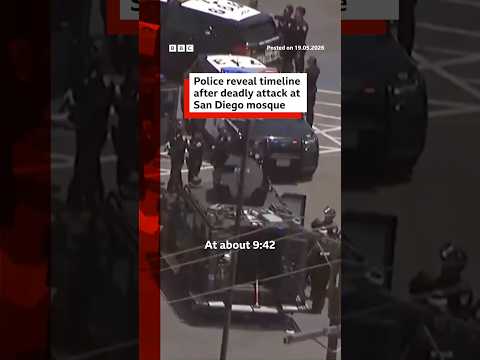 Police reveal timeline after deadly attack at San Diego mosque. #SanDiego #BBCNews