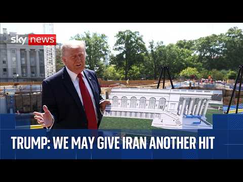 Donald Trump gives an update on the White House ballroom construction