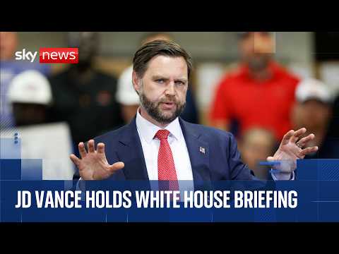 JD Vance holds White House news briefing