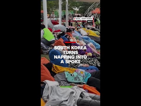 South Korea turns napping into a sport