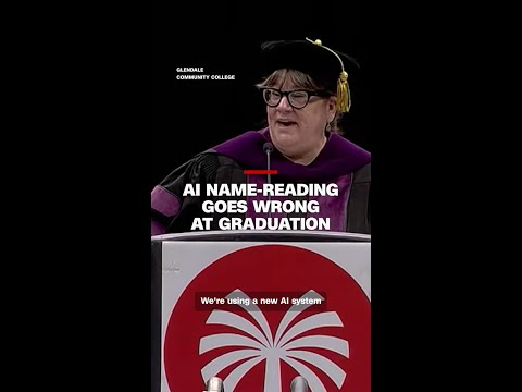 AI name-reading goes wrong at graduation
