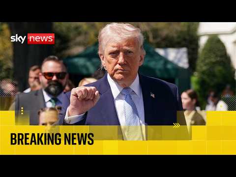 US President Donald Trump speaks at coast guard event – after claiming Iran war will end ‘quickly’