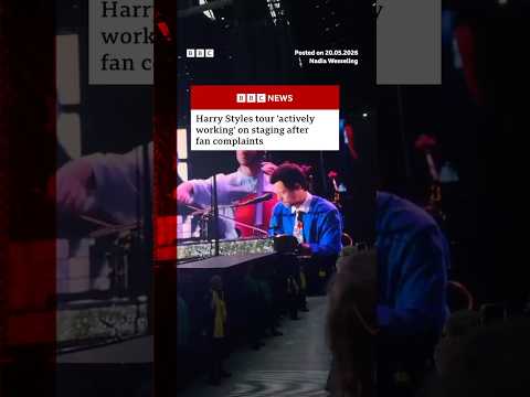 Harry Styles tour ‘actively working’ on staging after fan complaints. #BBCNews
