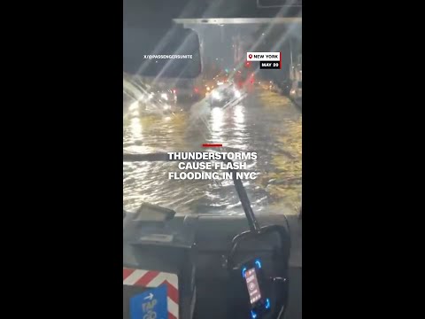Thunderstorms cause flash flooding in NYC