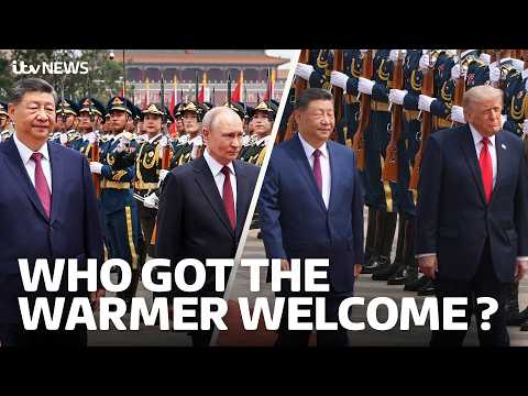 Xi welcomes Putin to China, but how did it compare to Trump’s arrival?