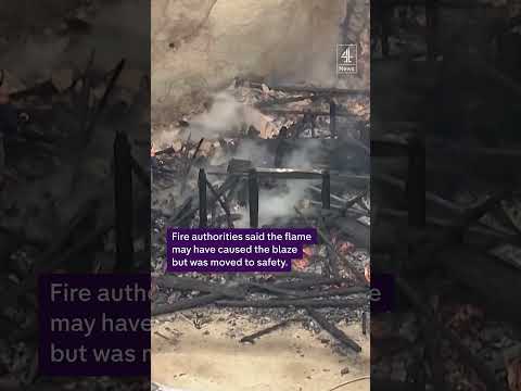 Fire guts 1,000-year-old temple in Japan