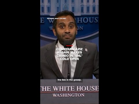 Comedian Aziz Ansari makes cameo in ‘SNL’ cold open