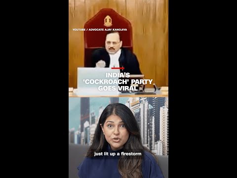 India’s ‘cockroach’ party goes viral