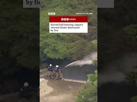 Sacred hall housing Japan’s ‘eternal flame’ destroyed by fire. #Japan #BBCNews