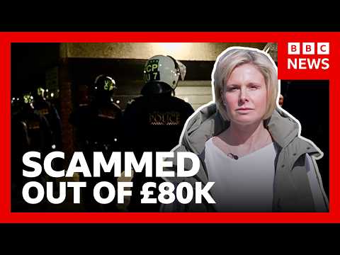 Behind the scenes of an operation targeting online scammers | BBC News