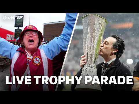 WATCH LIVE: Aston Villa trophy parade through Birmingham to celebrate Europa League win