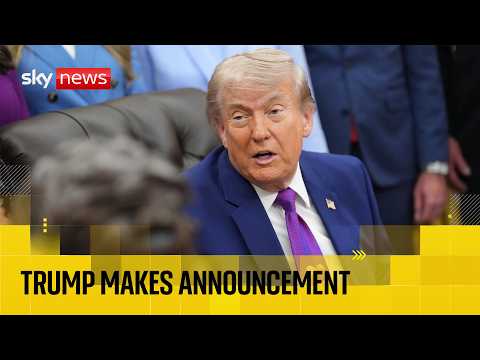 Trump makes announcement in the Oval Office