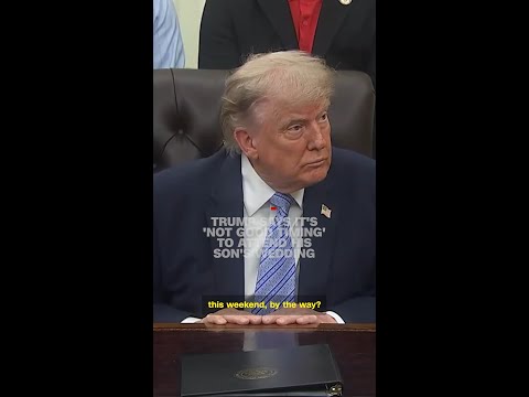 Trump on attending son’s wedding: ‘Not good timing for me’